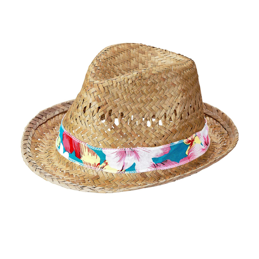 "STROHFEDORA BEACH BOYS" – Vorderansicht