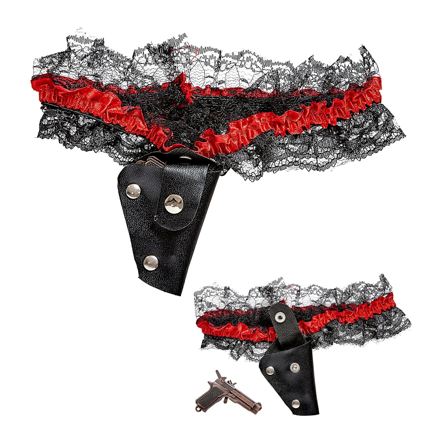"STRUMPFBAND MIT PISTOLE" – Detailansicht