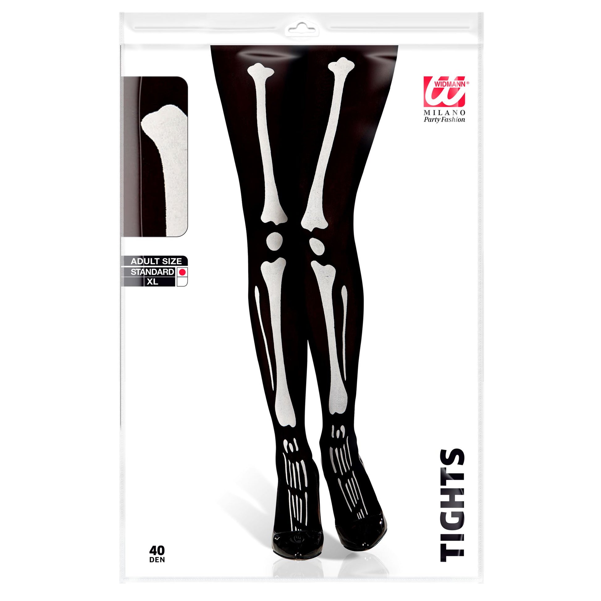 "STRUMPFHOSE SKELETT" 40 DEN – Detailansicht