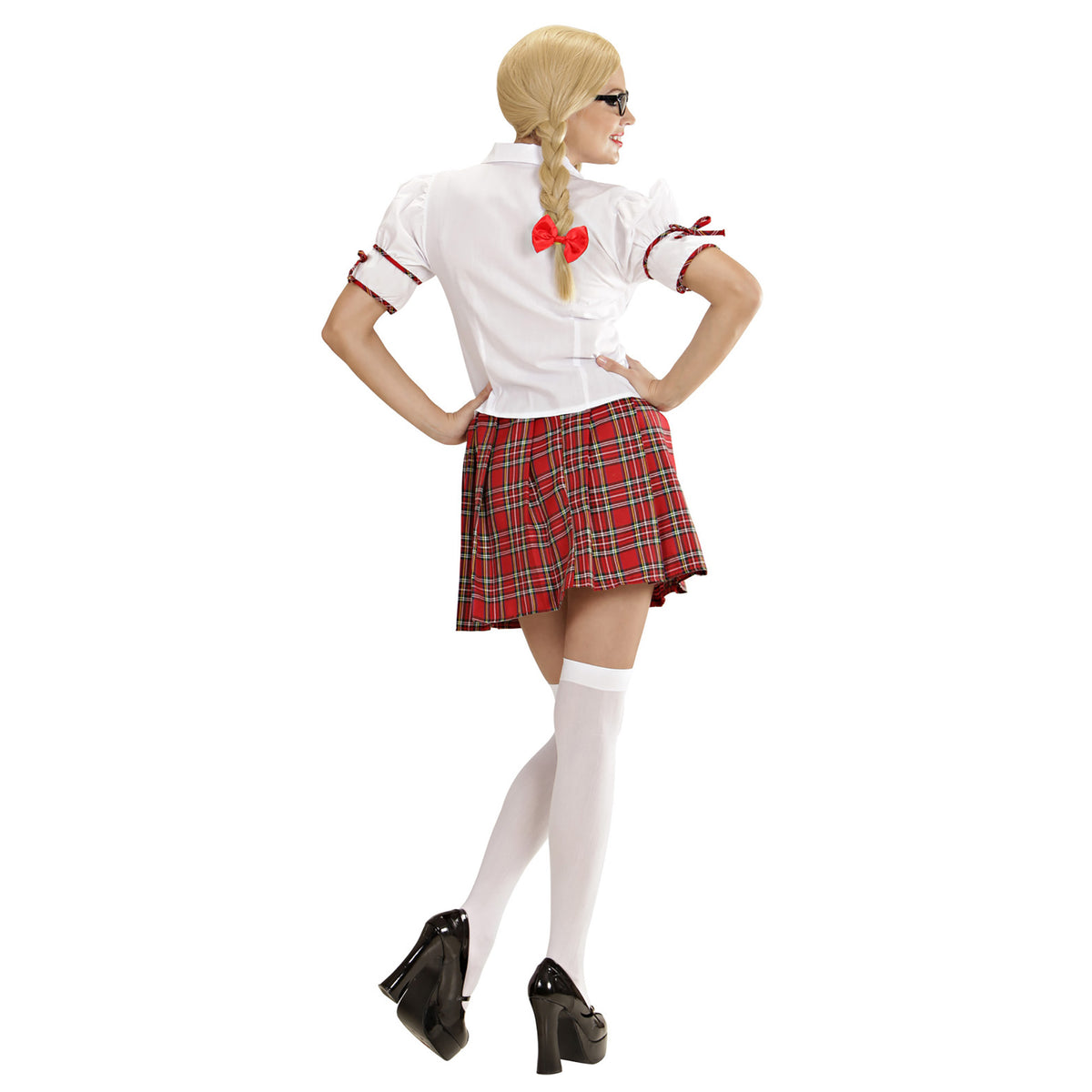 "STUDENTIN" (Bluse, Rock, Krawatte, Haarschleifen) – Ansicht 3