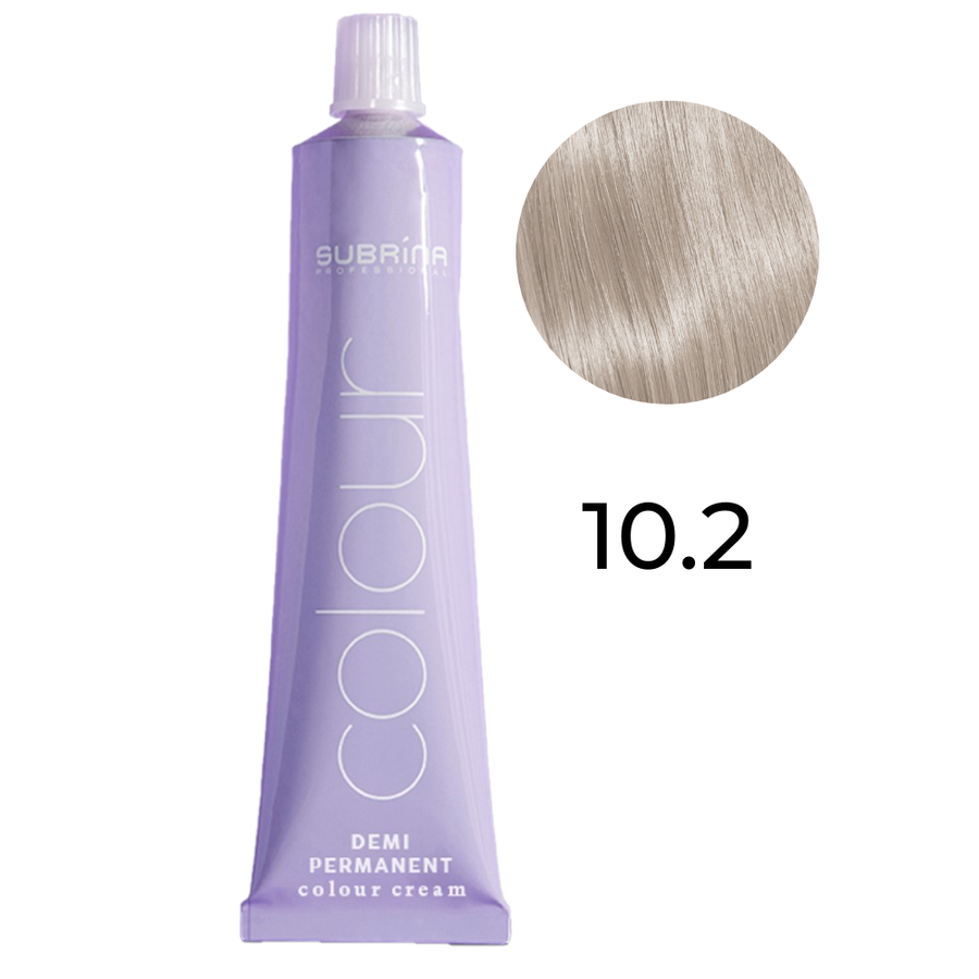 Subrina Professional, Demi Permanent Colour, Demi-permanente Haarfarbe, 10/2 Pearl Blonde, 60 ml