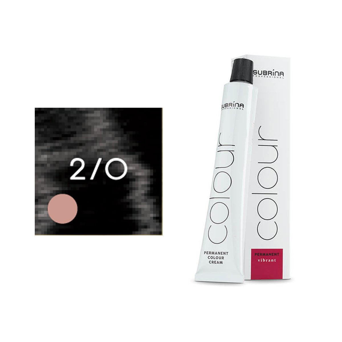 Subrina Professional Subrina Professional, Essential Colour, Permanente Haarfarbe, 2/0 Black, 100 ml Regular