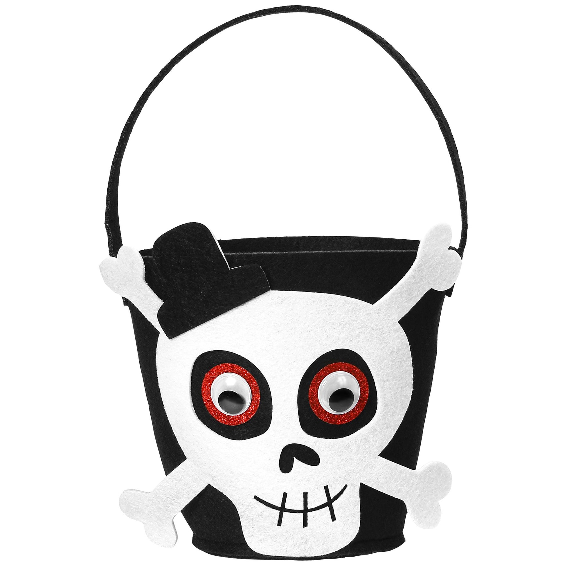 "SÜßES ODER SAURES KORB TOTENKOPF" – Vorderansicht