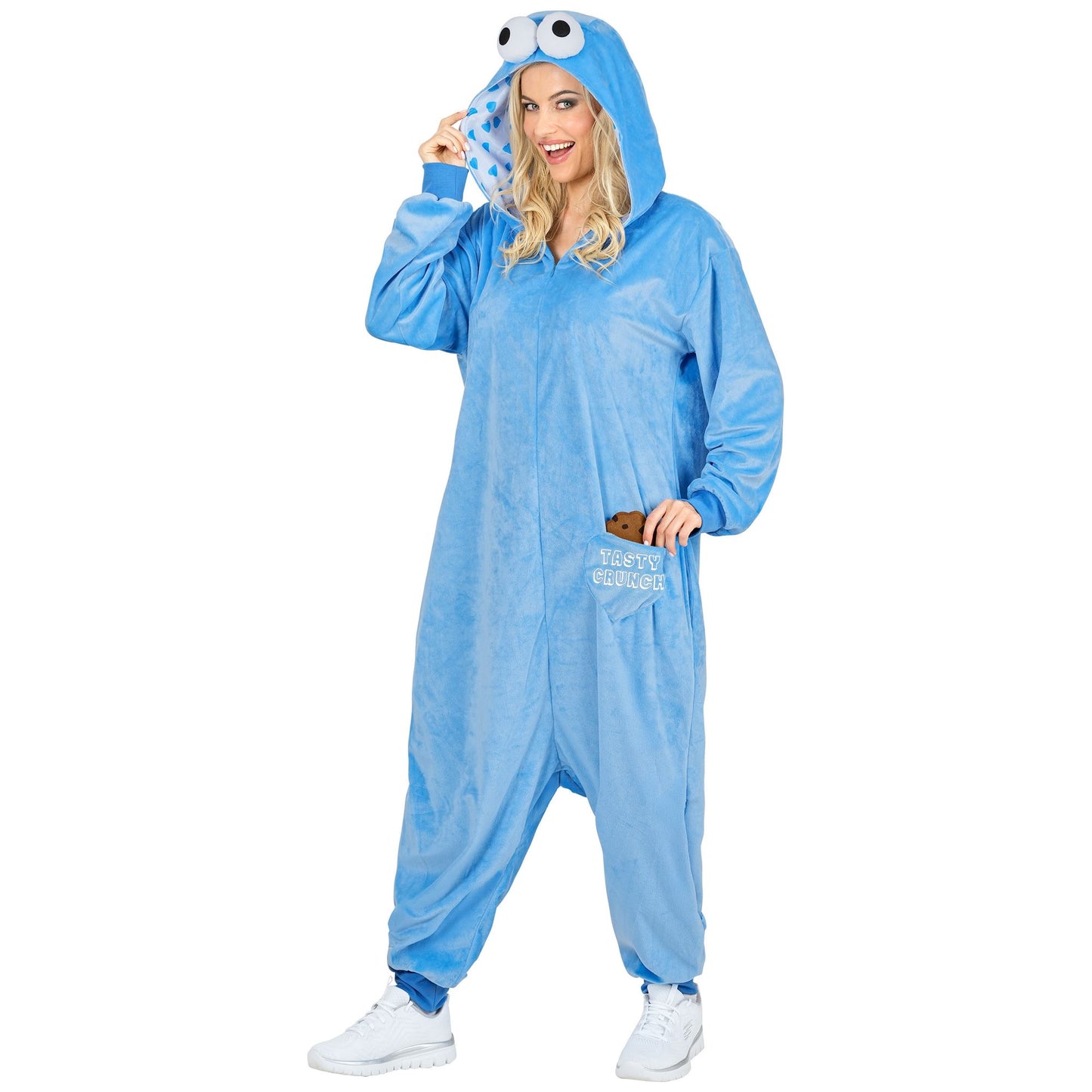 "SÜßIGKEITEN ONESIE PLÜSCHKOSTÜM“ (Overall mit Kapuze, Keks) – Ansicht 3