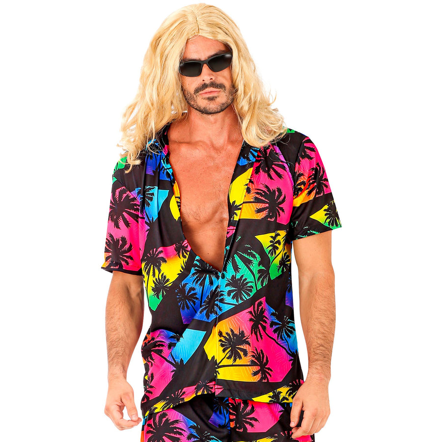 Widmann Herren Hawaiian Hemd Sommer Party bunt – Detailansicht