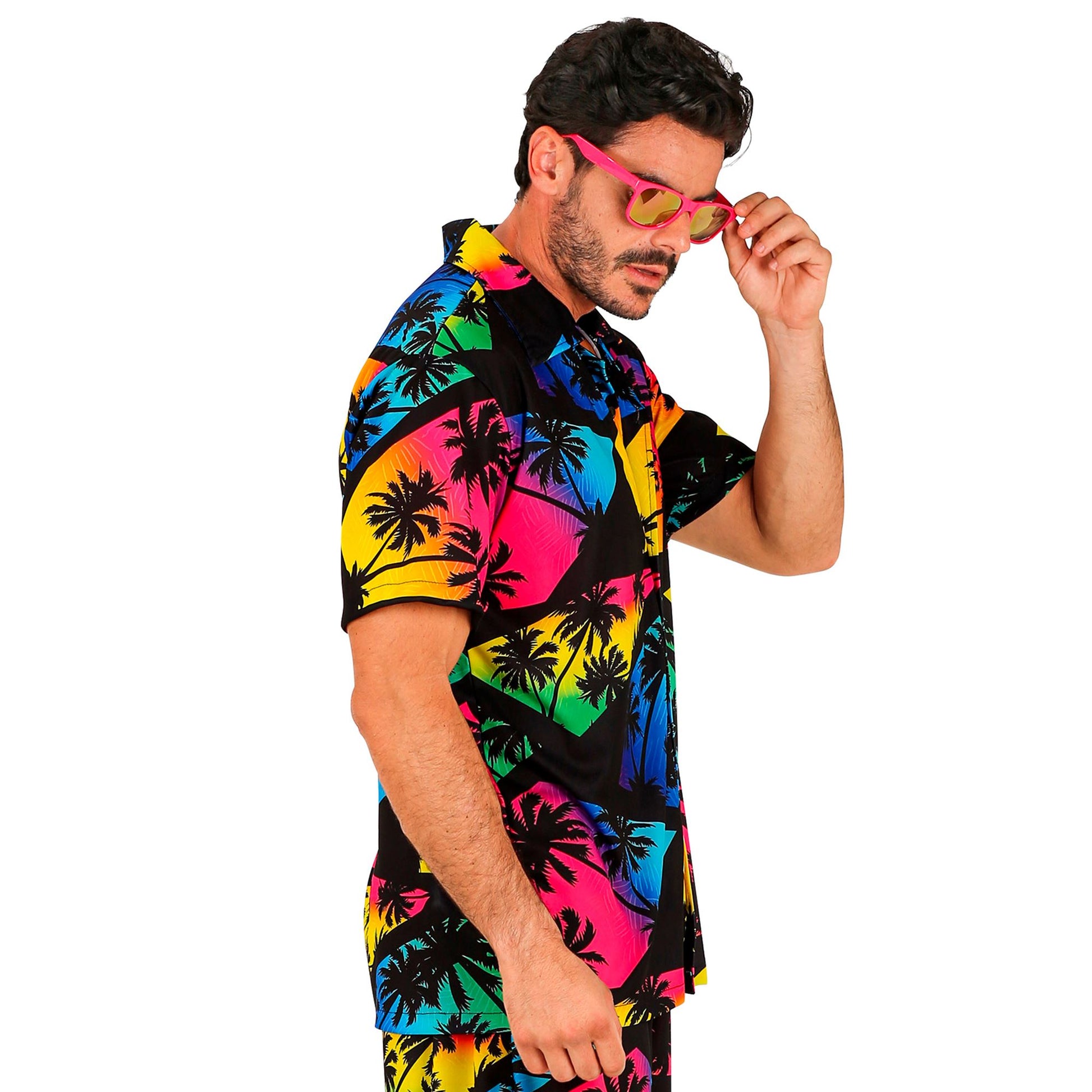 Widmann Herren Hawaiian Hemd Sommer Party bunt – Seitenansicht