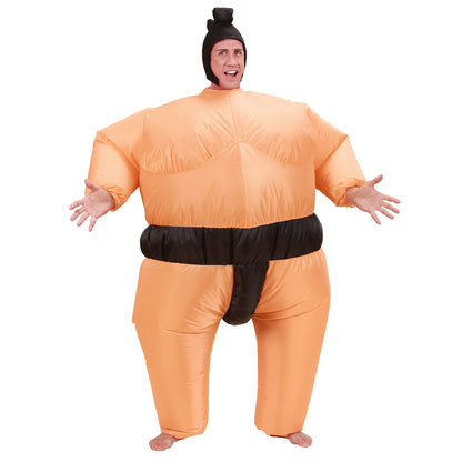 "SUMO-RINGER" (aufblasbares Kostüm mit Gebläse, Kopfbedeckung) mit Batterie – Ansicht 3