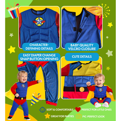 "SUPER BABY" (Overall mit Umhang) – Ansicht 6