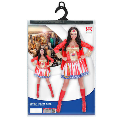 "SUPER HERO GIRL" (Kleid mit Umhang, Kopfteil) – Ansicht 4