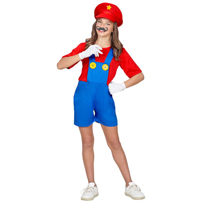 "SUPER KLEMPNER" (Anzug, Hut) – Vorderansicht
