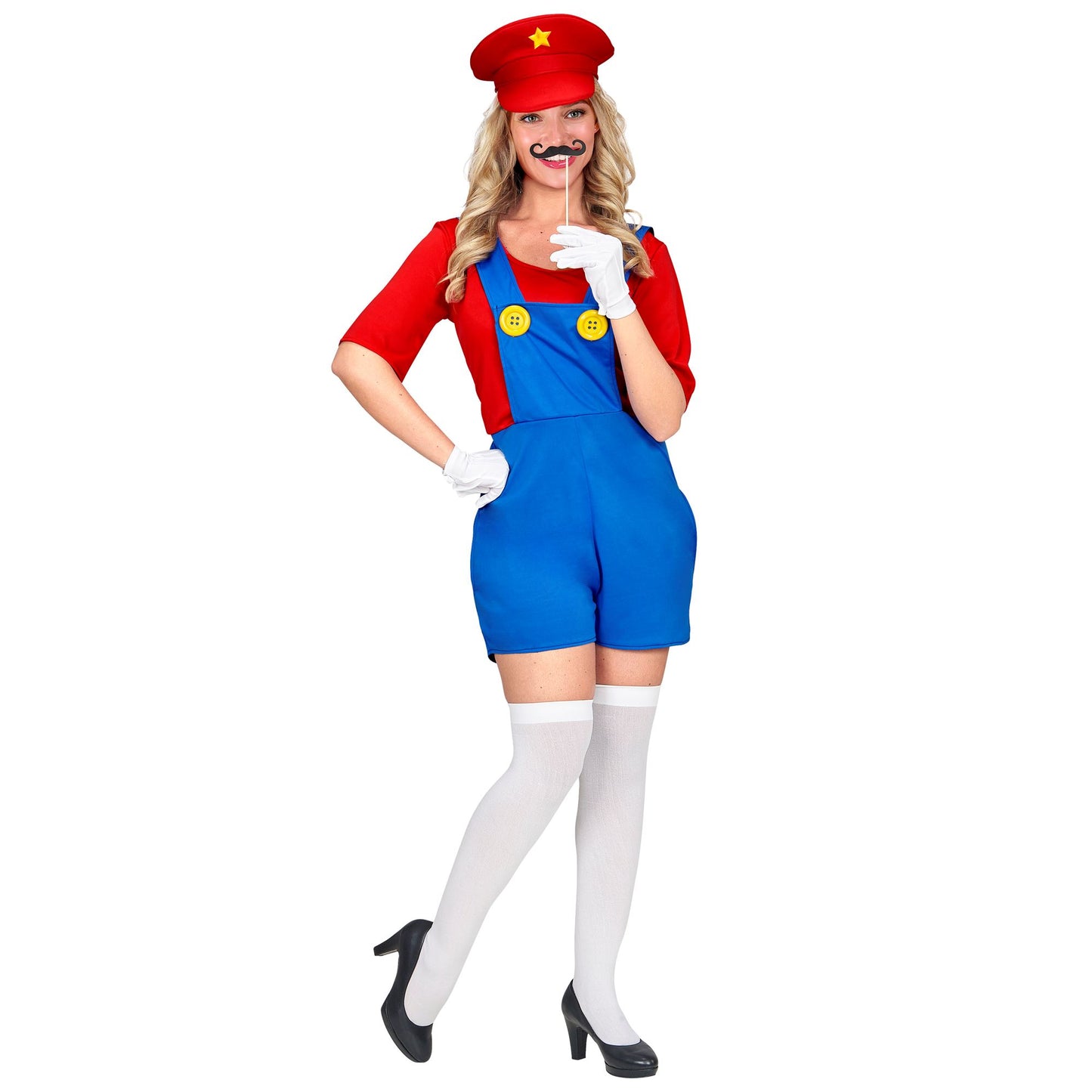 "SUPER KLEMPNER" (Anzug, Hut) – Vorderansicht
