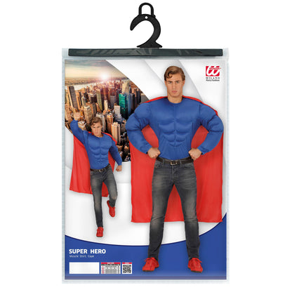 "SUPER MUSKEL HELD" (Muskelshirt, Umhang) – Ansicht 4