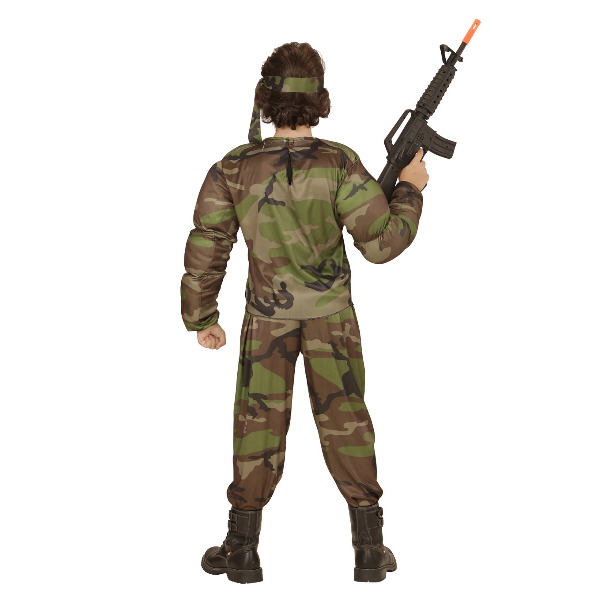 "SUPER MUSKEL SOLDAT" (Muskelshirt, Hose, Stirnband) – Ansicht 4