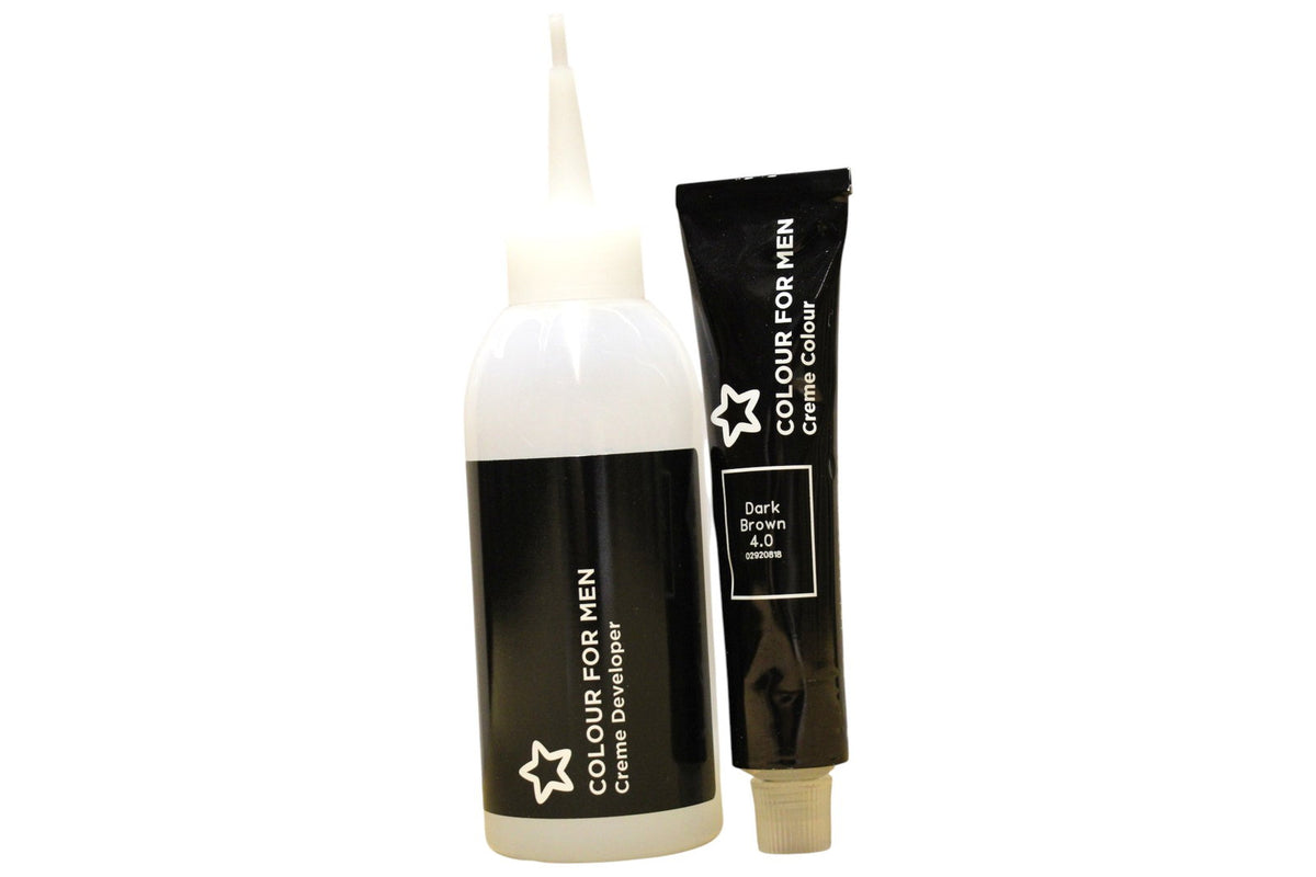 Superdrug, Colour For Men, Semi-permanente Haarfarbe, 4.0 Dark Brown, 30 ml *Tester
