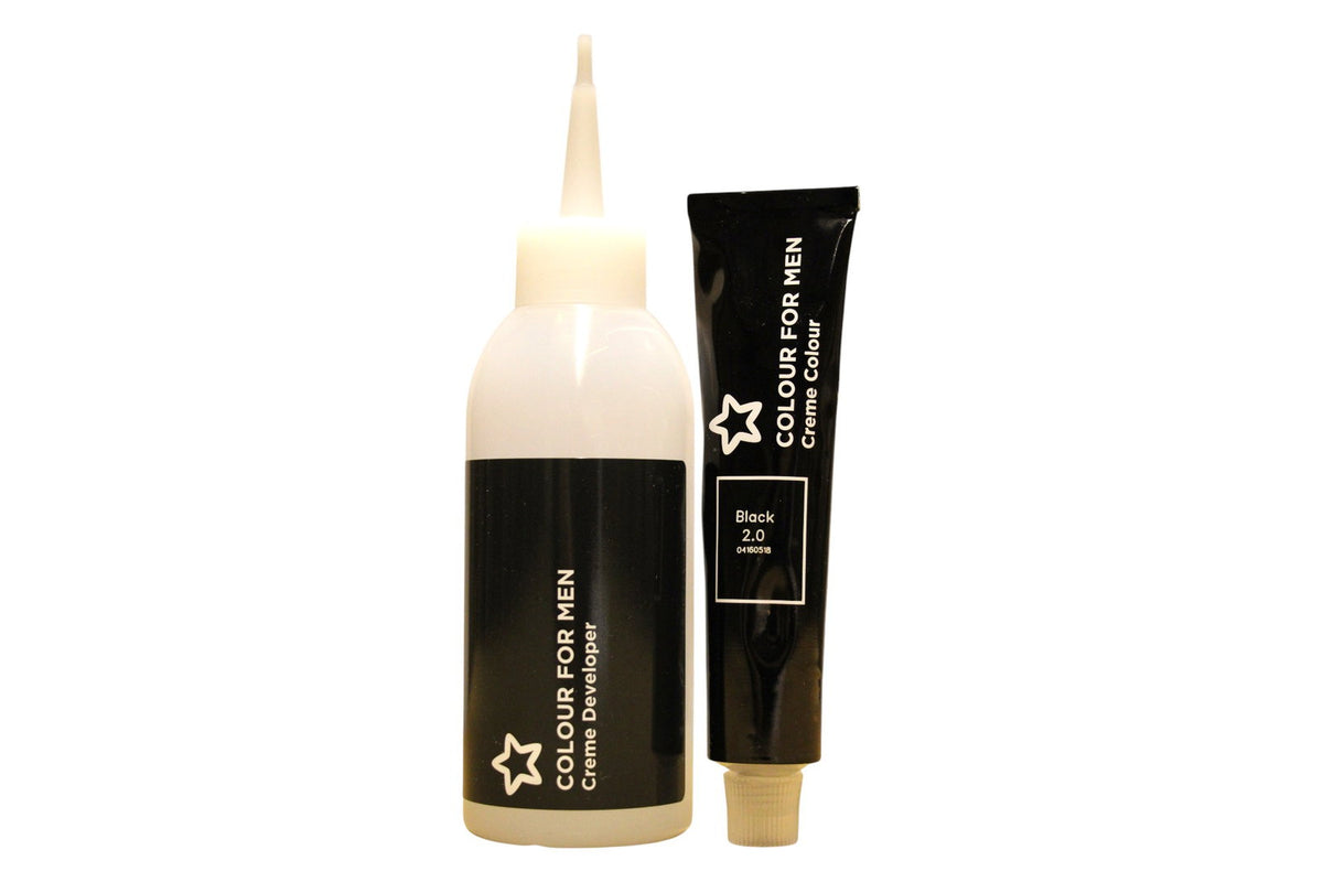 Superdrug, Colour For Men, Semi-permanente Haarfarbe, Black, 30 ml *Tester