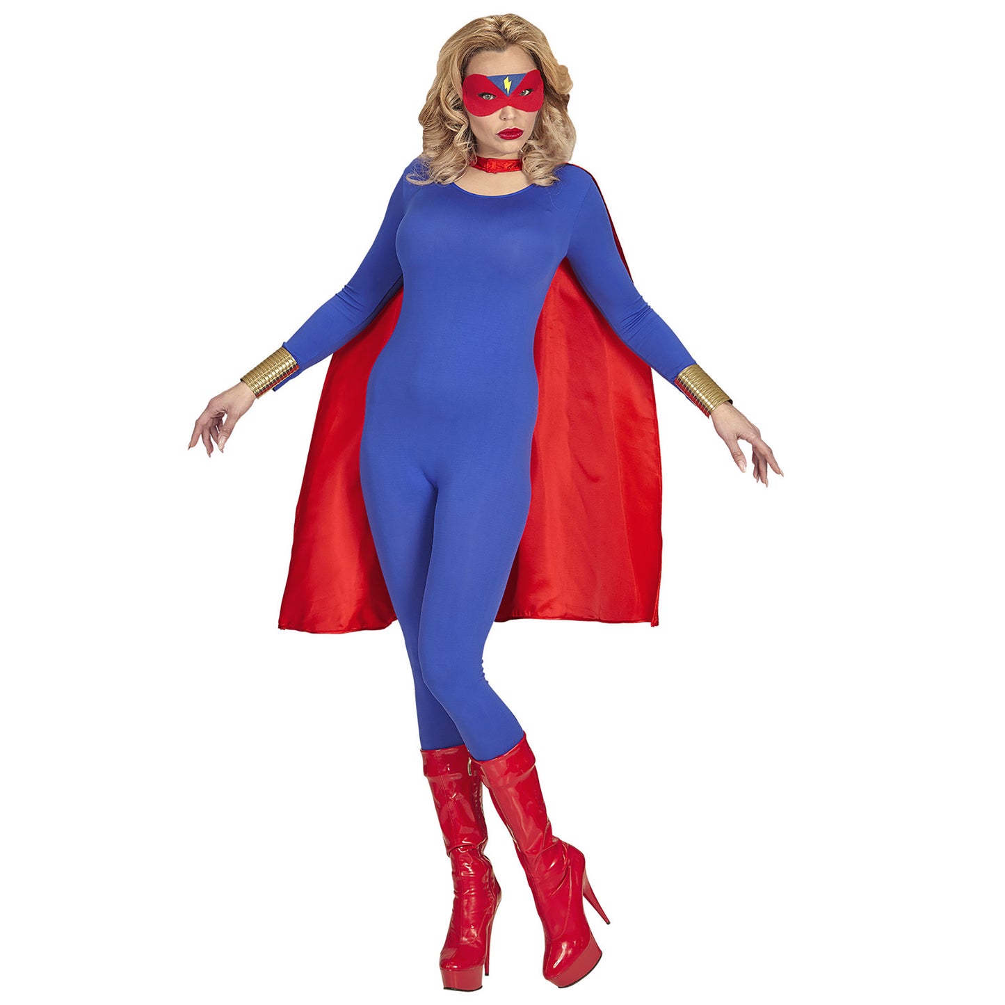 "SUPERHELD" (Umhang, Augenmaske) - 85 cm – Ansicht 5