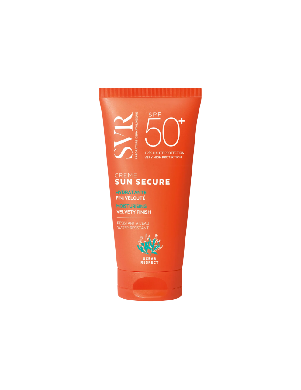 SVR SVR, Sun Secure, Feuchtigkeitsspendend, Sonnencreme, Für das Gesicht, SPF 50+, 50 ml Regular