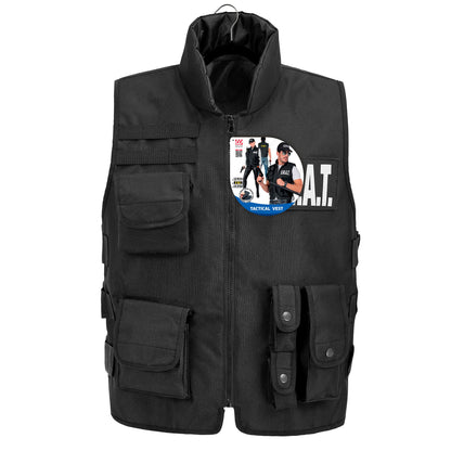 "SWAT | FBI | POLICE TAKTISCHE EINSATZWESTE" mit 6 auswechselbaren Patches - Erwachsenengröße – Detailansicht