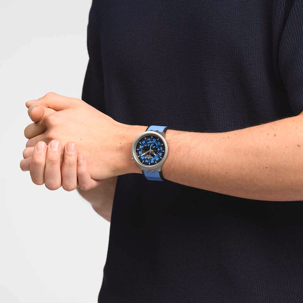 SWATCH AZURE BLUE DAZE SB07S106 Armbanduhr 47 mm Blau ansicht-4