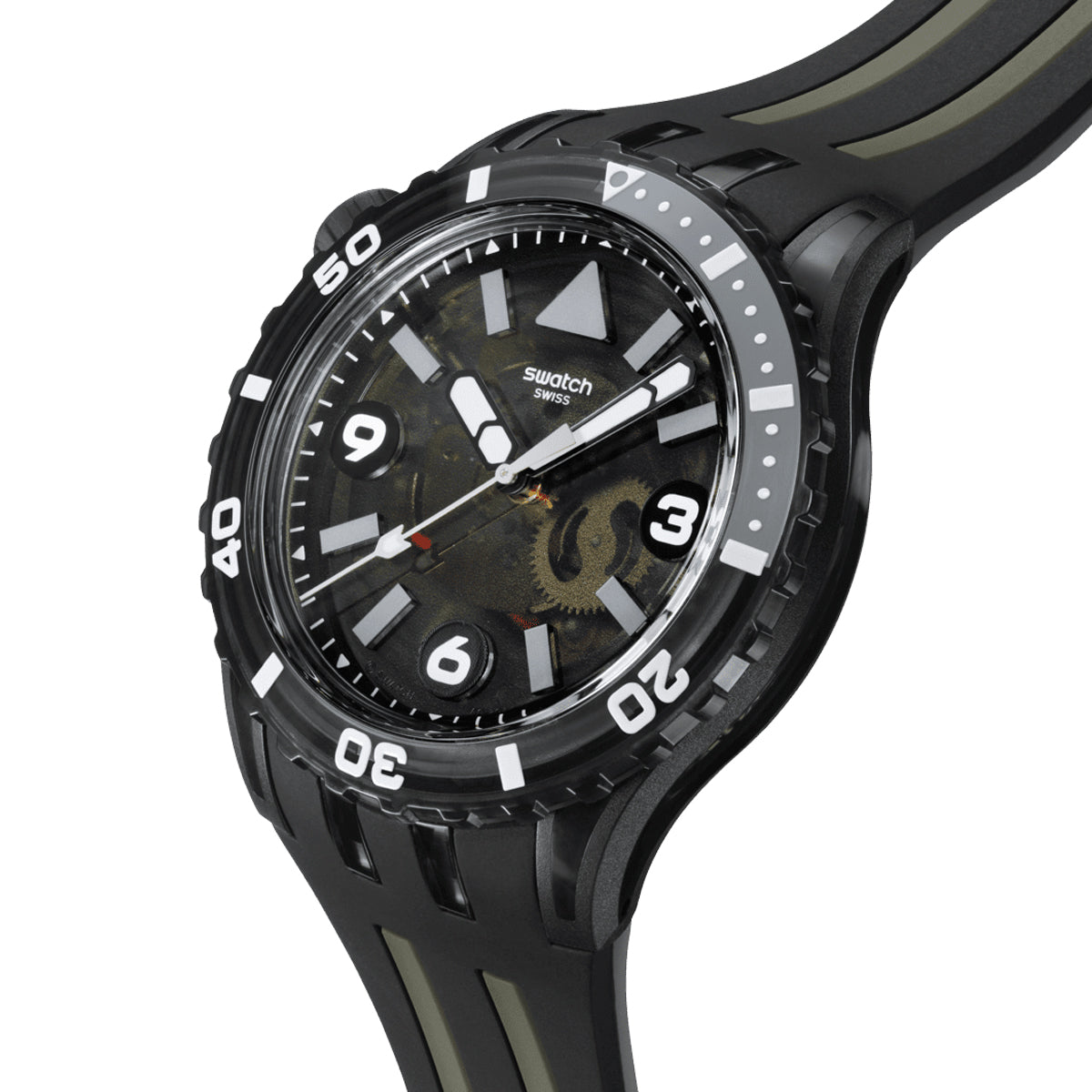 SWATCH BLACK SEA NETTLE SSCU09B100 Armbanduhr Schwarz ansicht-3
