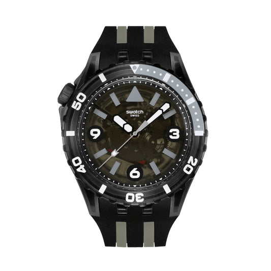 SWATCH BLACK SEA NETTLE SSCU09B100 Armbanduhr Schwarz