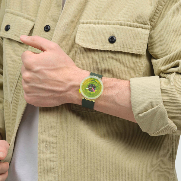 SWATCH BLINDED BY NEON SB05K400 Armbanduhr 47 mm ansicht-3