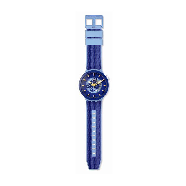 SWATCH BOUNCING BLUE SB05N105 Armbanduhr 47 mm Blau ansicht-2