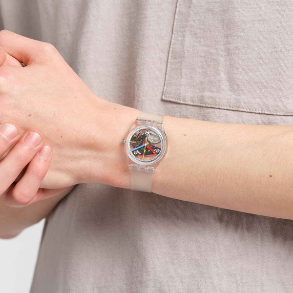 SWATCH CLEARLY GENT SO28K100-S06 Armbanduhr ansicht-3