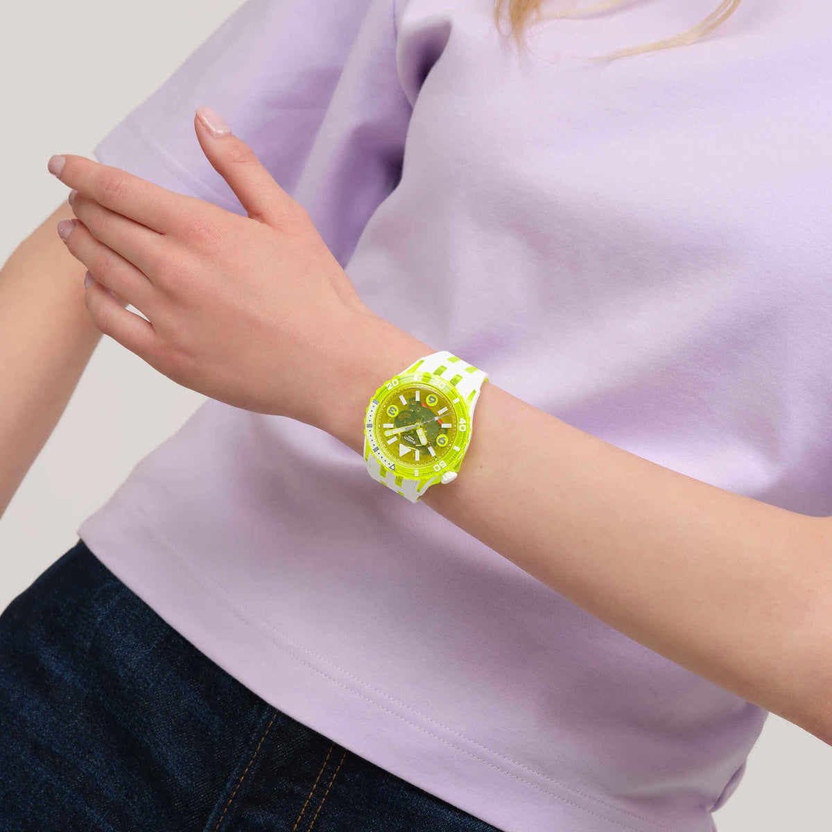 SWATCH EGG YOLK SSCU09J100 Armbanduhr ansicht-5