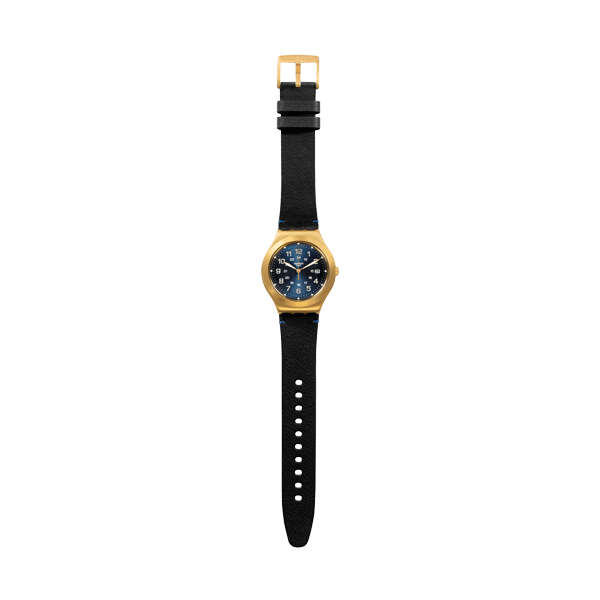 SWATCH HAPPY JOE GOLDEN YWG408 Armbanduhr 41 mm Gold ansicht-2