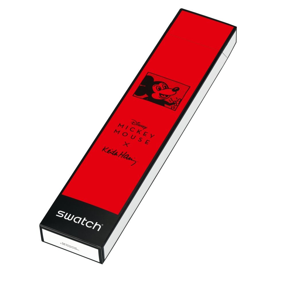 SWATCH MICKEY BLANC SUR NOIR SUOZ337 Only Time - Armbanduhr 41 mm ansicht-2