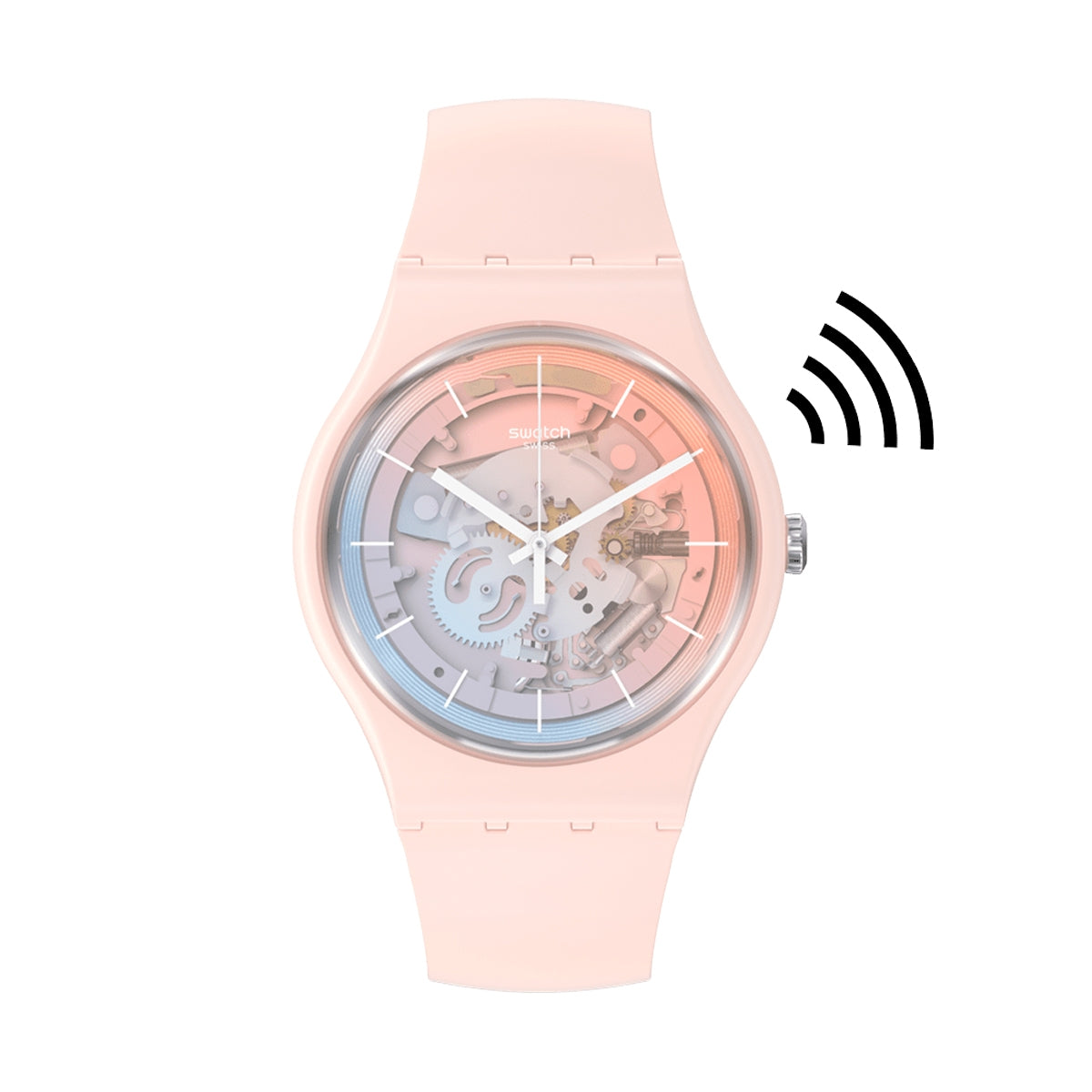 SWATCH Mod. FLEETINGLY PINK PAY! SO32P103-5300 Armbanduhr Rosa