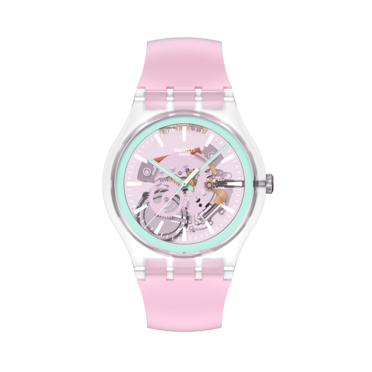 SWATCH Mod. PERFECTLY PINK PAY! SO29K121-6000 Armbanduhr Rosa
