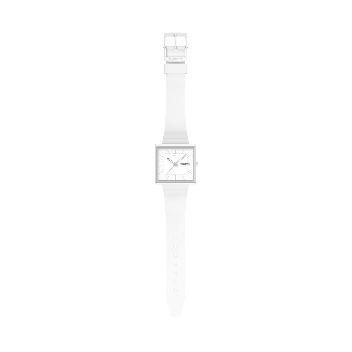 SWATCH Mod. WHAT IF…ALLWHITE? SO34W700 Armbanduhr Weiss ansicht-2