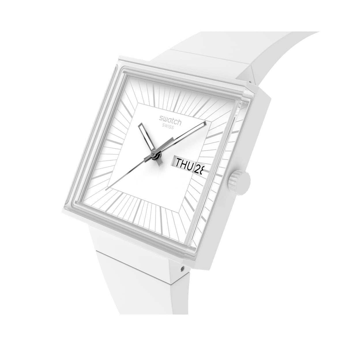 SWATCH Mod. WHAT IF…ALLWHITE? SO34W700 Armbanduhr Weiss ansicht-3