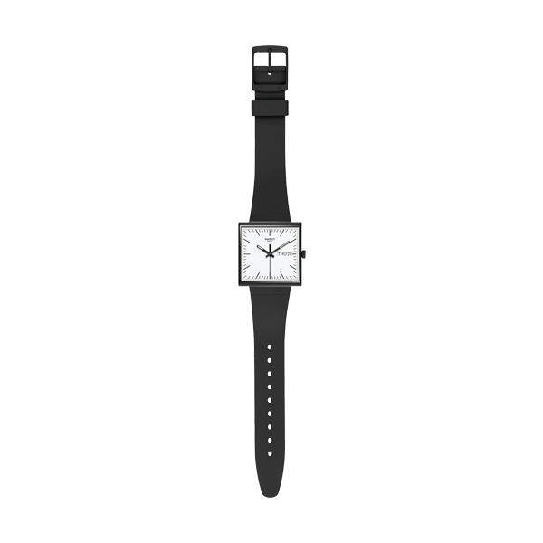 SWATCH Mod. WHAT IF…BLACK? SO34B700 Armbanduhr 42 mm Schwarz ansicht-2