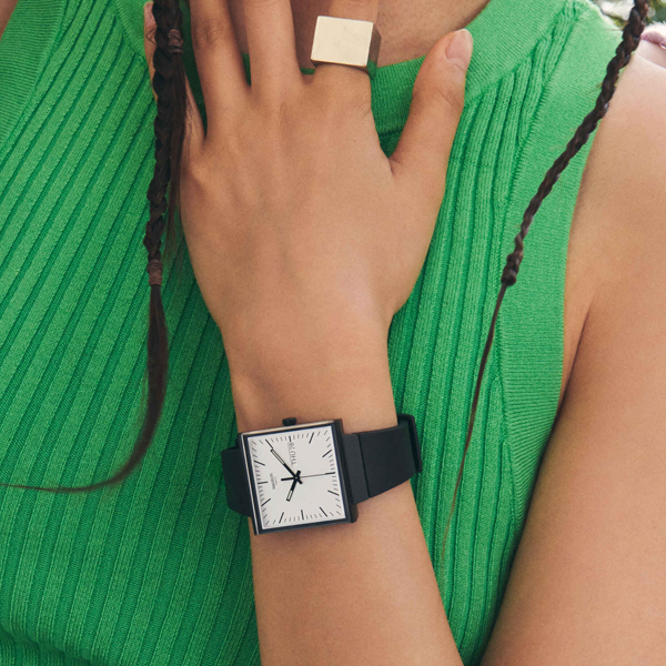 SWATCH Mod. WHAT IF…BLACK? SO34B700 Armbanduhr 42 mm Schwarz ansicht-5