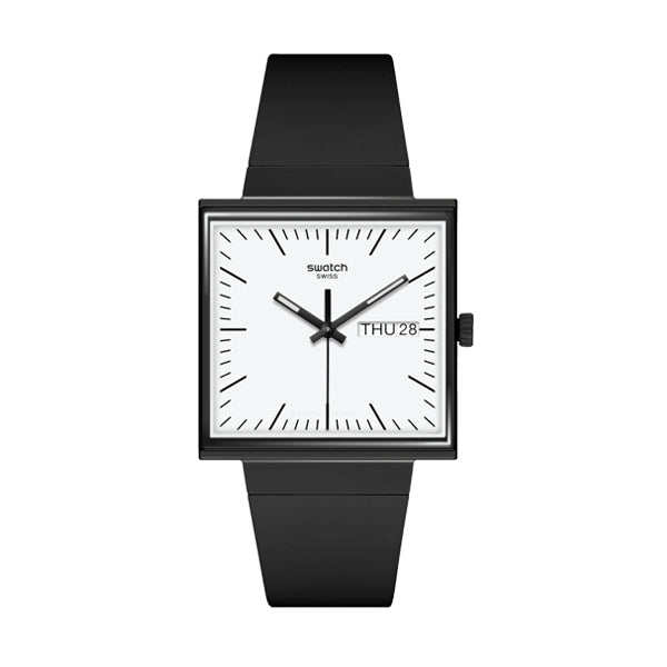 SWATCH Mod. WHAT IF…BLACK? SO34B700 Armbanduhr 42 mm Schwarz