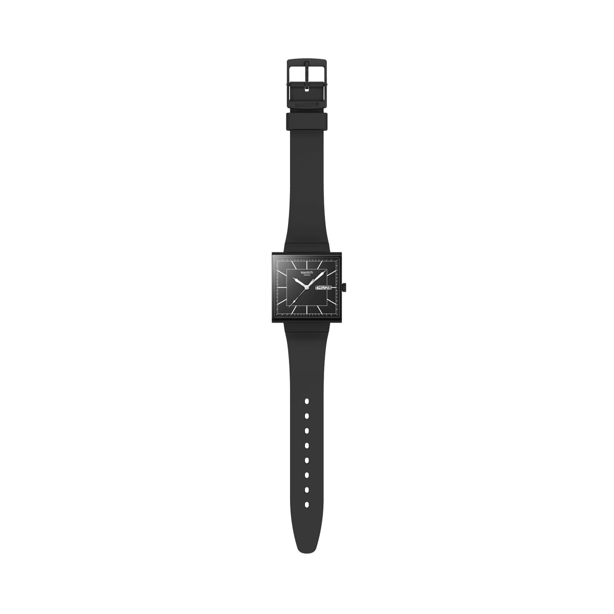 SWATCH Mod. WHAT IF…BLACKAGAIN? SO34B701 Armbanduhr Schwarz ansicht-2