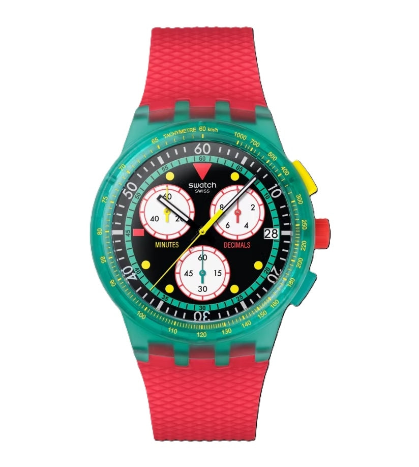 SWATCH NEON EMERALD CHRONO SUSG409 Armbanduhr