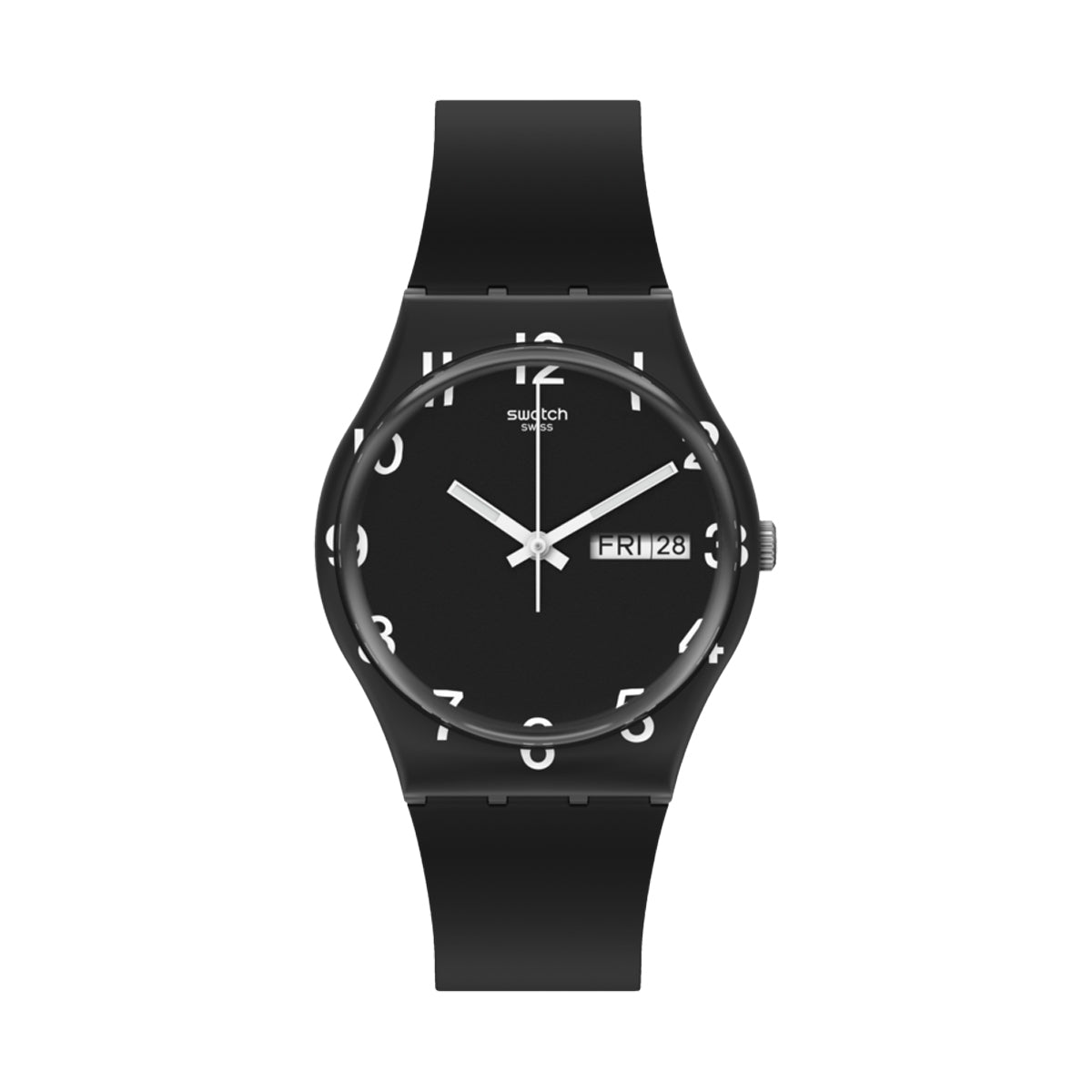 SWATCH OVER BLACK GB757 Day & Date - Armbanduhr 34 mm Schwarz