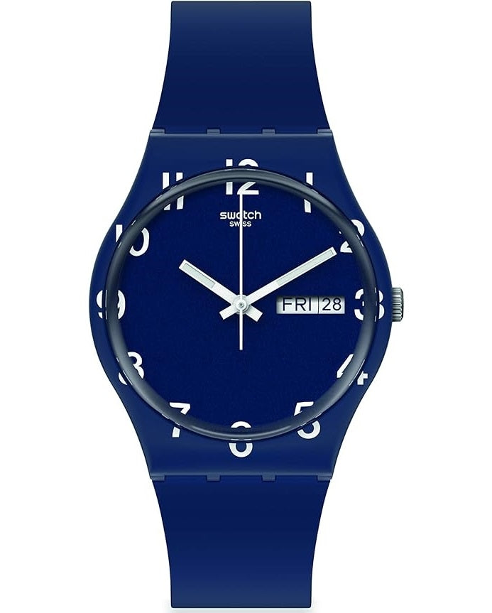 SWATCH OVER BLUE GN726 Day & Date - Armbanduhr 34 mm Blau