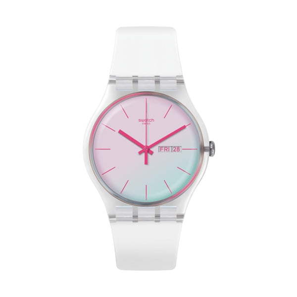 SWATCH POLAWHITE SO29K704-S14 Armbanduhr 41 mm Weiss