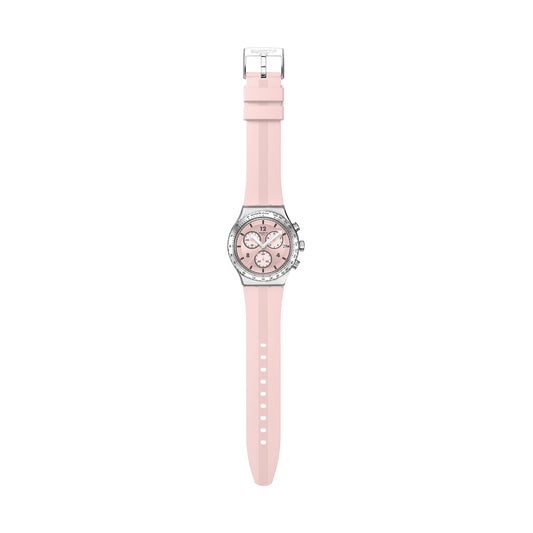 SWATCH POPPINGLY PINK YVS532 Armbanduhr Rosa – Produktansicht