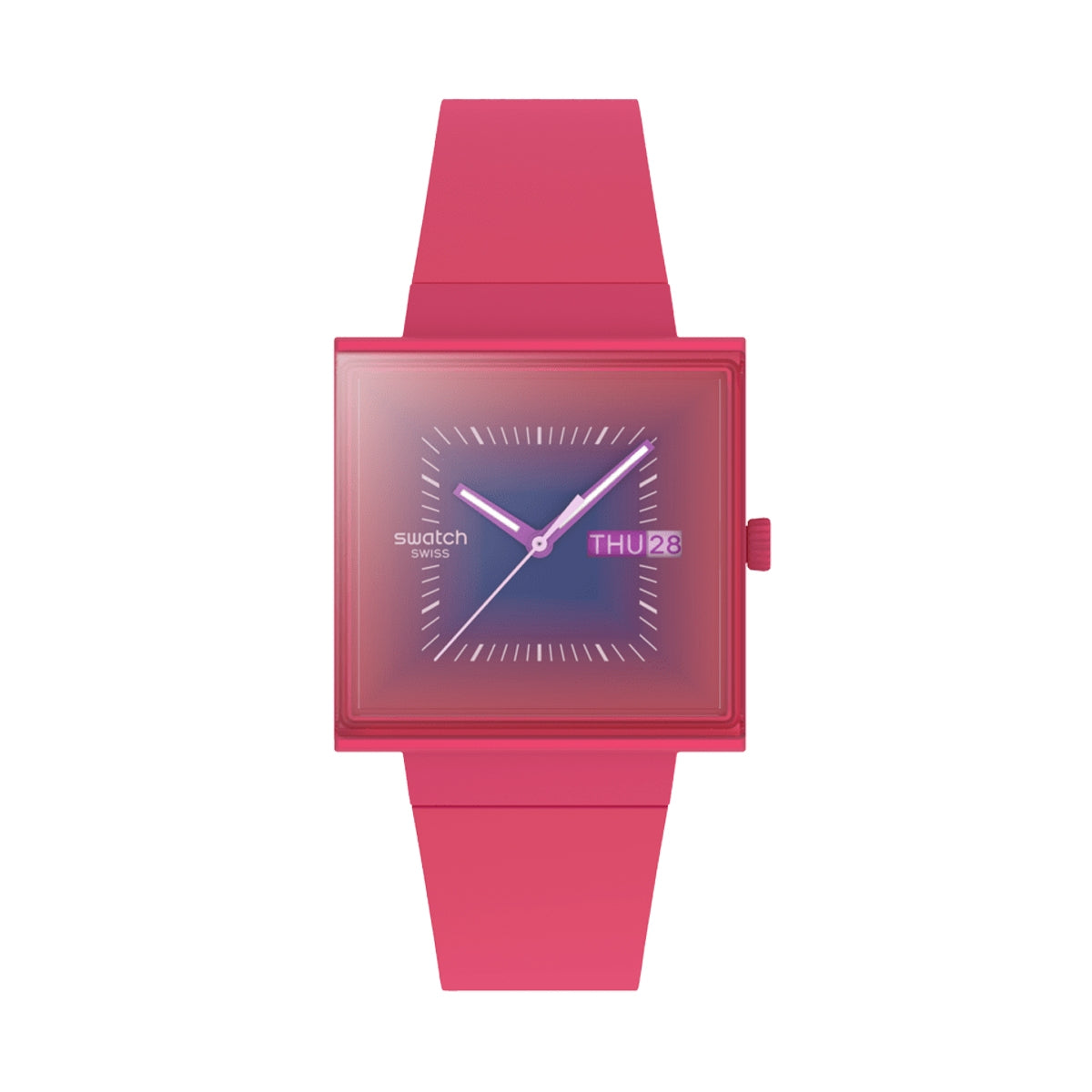 SWATCH SQUARELY BERRY SO34R700 Armbanduhr