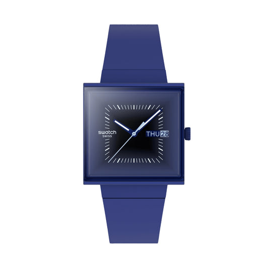 SWATCH SQUARELY BLACKLIGHT SO34N700 Armbanduhr Schwarz