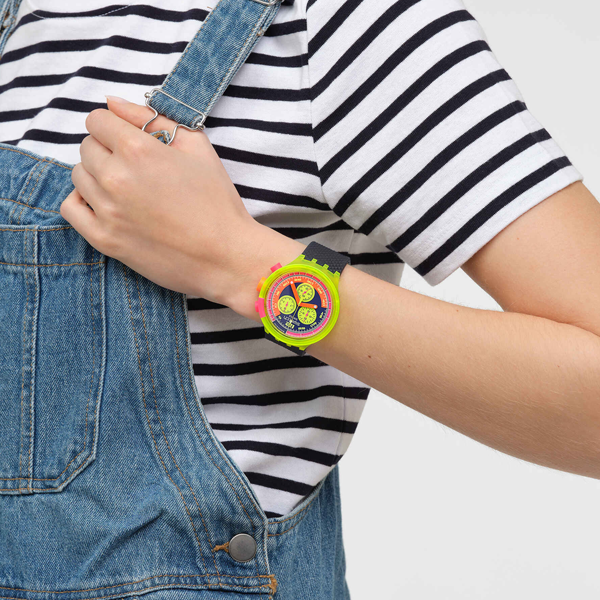 SWATCH SWATCH NEON TO THE MAX SB06J100 Armbanduhr ansicht-3