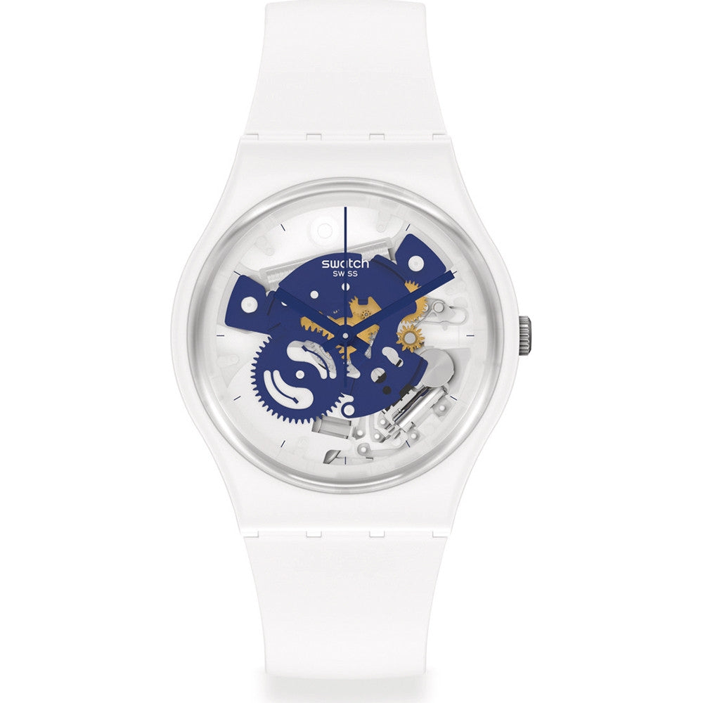 SWATCH TIME TO BLUE SMALL SO31W103 Armbanduhr Blau