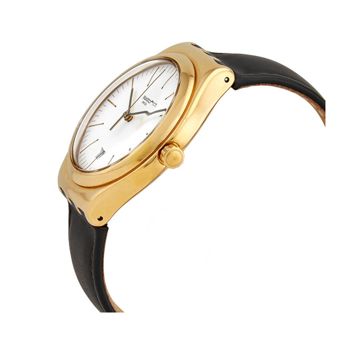 SWATCH WATCHES YWG404 Only Time - Armbanduhr 42 mm Gold ansicht-3