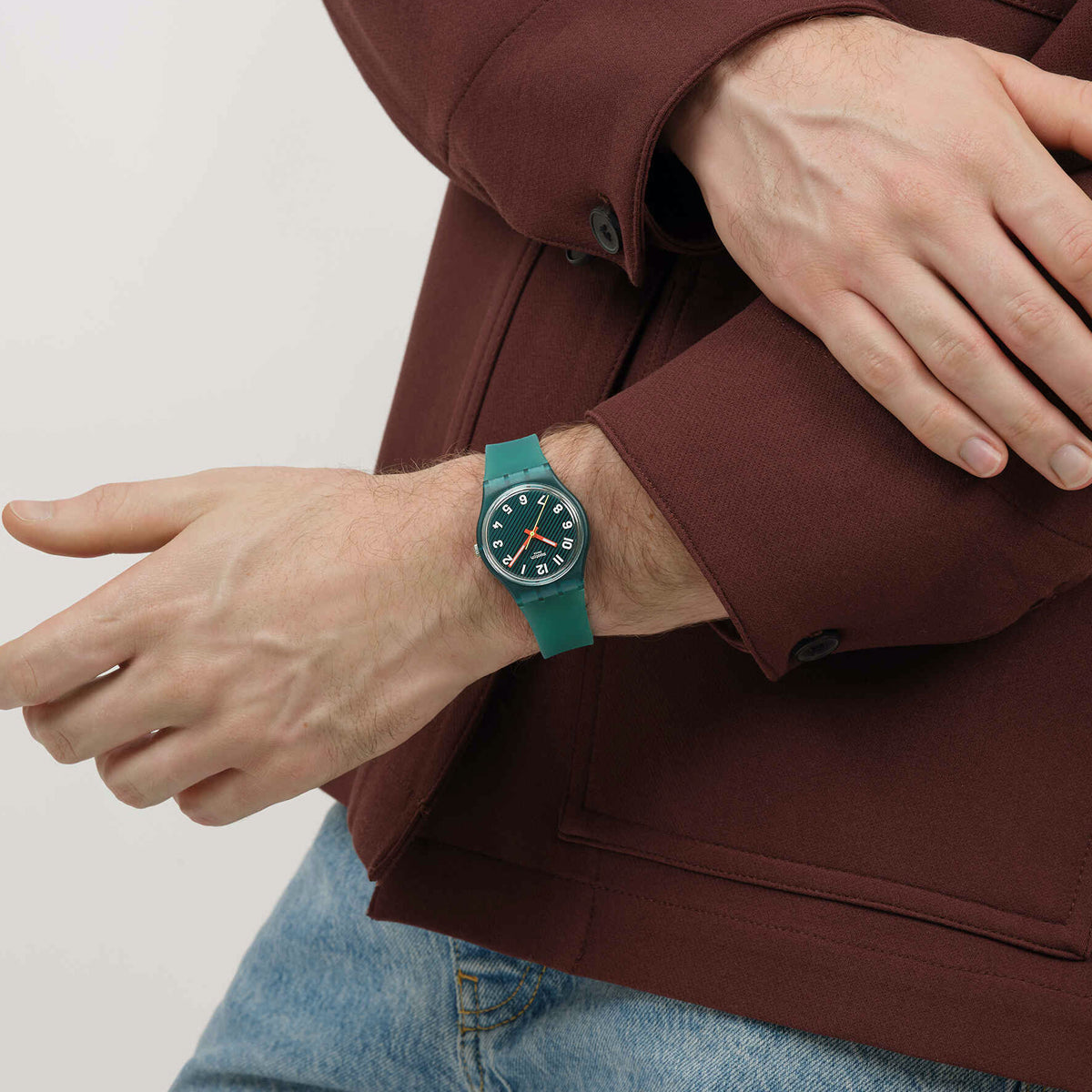 SWATCH WAVELENGTHS OF MOSS SO28L100 Armbanduhr ansicht-4